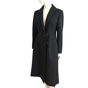 Vintage Barry Sherrard Black Military Victorian Style Wool Coat